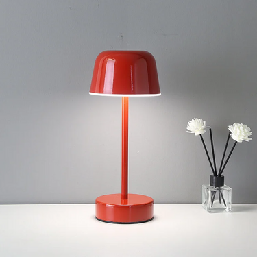 Elegant Rechargeable Table Lamp with Dimmable Light and Three Color Modes – Modern Cordless Design for Bedside or Desk Use 0